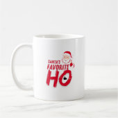 サンタズホお気に入りのホリデーよくはしゃぐデザイン コーヒーマグカップ (左)