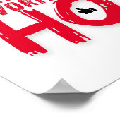 サンタズホお気に入りのホリデーよくはしゃぐデザイン ポスター (角)