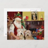 サンタズホイートンテリア(2人) シーズンポストカード (正面/裏面)