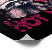 サンタズホットメッお気に入りのシュのクリスマスラクおもしろいーン ポスター (角)