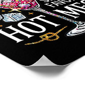 サンタズホットメッお気に入りのスクリスマスホリデーマーガー ポスター (角)