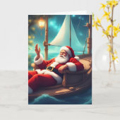 サンタズホリデーゲタウェイ カード (黄色い花)