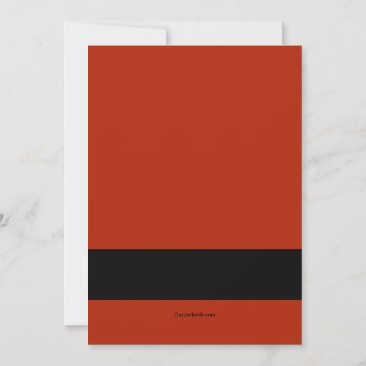 サンタズホワイトヒゲ招待状 招待状 (裏面)