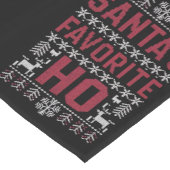 サンタズホーお気に入りの醜いクリスマスセーター ショートテーブルランナー (コーナー)