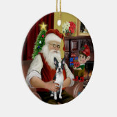 サンタズボストンテリア#1 セラミックオーナメント (右)