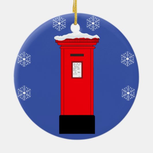 サンタズポストボックス セラミックオーナメント (裏面)