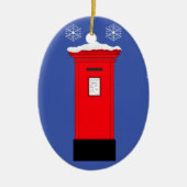 サンタズポストボックス セラミックオーナメント (正面)