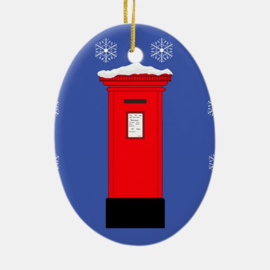 サンタズポストボックス セラミックオーナメント (裏面)