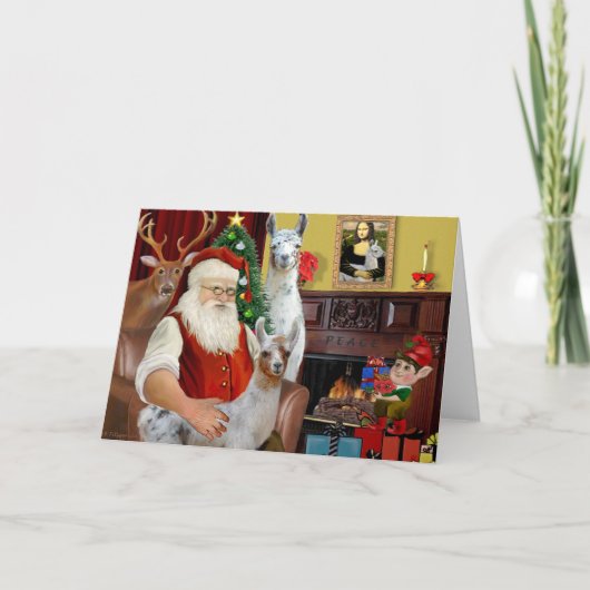 サンタズママラマアンドベビー シーズンカード (正面)