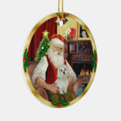 サンタズマルチーズ(#11) セラミックオーナメント (右)