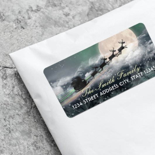 サンタズミッドナイトライドクリスマス住所 シール