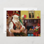 サンタズヨークシャーテリアー#7 シーズンポストカード (正面/裏面)