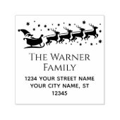 サンタズライスノークリスマスネーム差出人住所#2 セルフインキングスタンプ (デザイン)