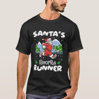 サンタズランナお気に入りのーフニーランニングズの恋人のクリスマス Tシャツ