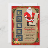 サンタズリストノースポールホリデークリスマスパーティー 招待状 (正面)