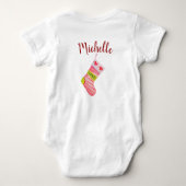 サンタズリトルディヴァベビーボディスーツ ベビーボディスーツ (裏面)