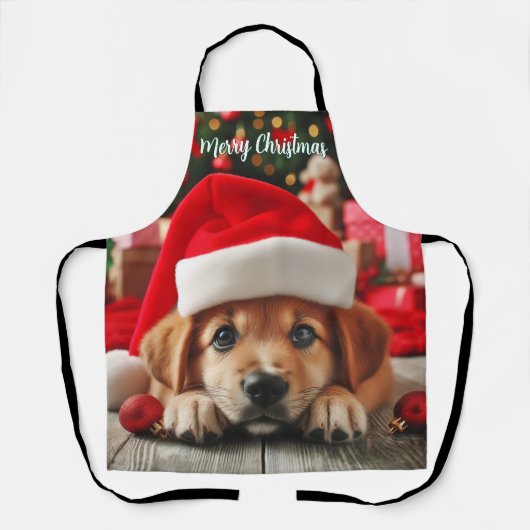 サンタズリトルヘルパーパピー エプロン (正面)