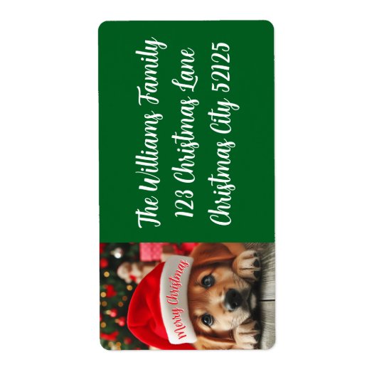 サンタズリトルヘルパーパピー ラベル (正面)