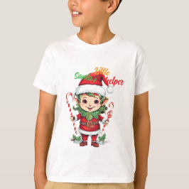 サンタズリトルヘルパー小妖精や小人クリスマスTシャツ Tシャツ