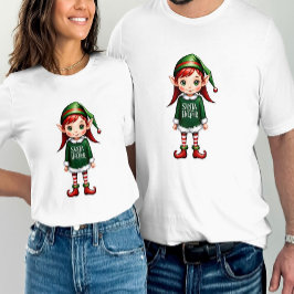 サンタズリトルヘルパー小妖精や小人フェスティバルクリスマス Tシャツ