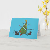 サンタズリトルヘルパー カード (黄色い花)