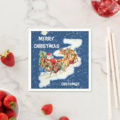 サンタズリーメリークリスマスナプキンズ スタンダードカクテルナプキン (インサイチュ)