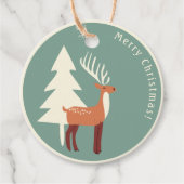 サンタズレトロトナカイラベル フェイバータグ (正面)