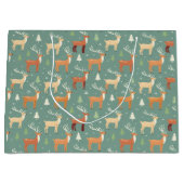 サンタズレトロトナカイ抱き枕 ラージペーパーバッグ (正面)