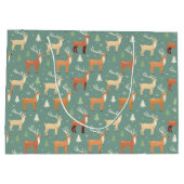 サンタズレトロトナカイ抱き枕 ラージペーパーバッグ (裏面)