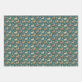 サンタズレトロトナカイ ラッピングペーパーシート (正面2)