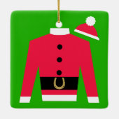 サンタズレーシングシルクススクエアオーナメント メタルオーナメント (裏面)