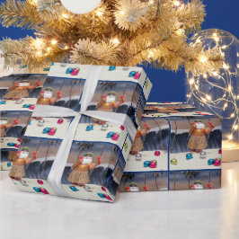 サンタズロックインのビーチパーティー – クリスマス ラッピングペーパー
