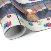 サンタズロックインのビーチパーティー – クリスマス ラッピングペーパー (ロールコーナー)