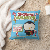 サンタズワークショップペンギン クッション (ブランケット)