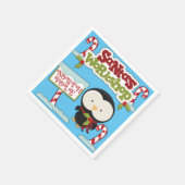 サンタズワークショップペンギン スタンダードカクテルナプキン (角)