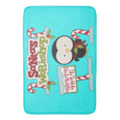 サンタズワークショップペンギン バスマット (正面縦)