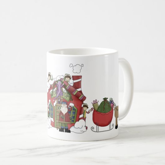 サンタズワークショップホリディマグ コーヒーマグカップ (正面右)