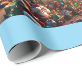 サンタズワークショップワンダーランドマットラッピング紙 ラッピングペーパー (ロールコーナー)