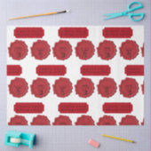 サンタズワークショップ名前をカスタムするクリスマススタンプ 薄葉紙 (クラフト)