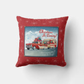 サンタズヴィンテージキャンパークリスマス クッション (裏面)