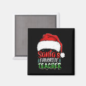 サンタズ先生お気に入りのおもしろいクリスマス先生 マグネット (正面/裏面)