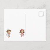 サンタズ小妖精や小人のはがき ポストカード (裏面)