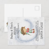 サンタズ小妖精や小人 ポストカード (正面/裏面)