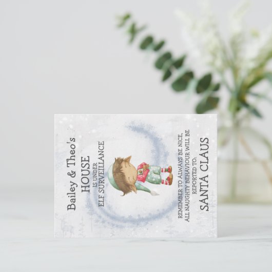 サンタズ小妖精や小人 ポストカード (スタンド正面)