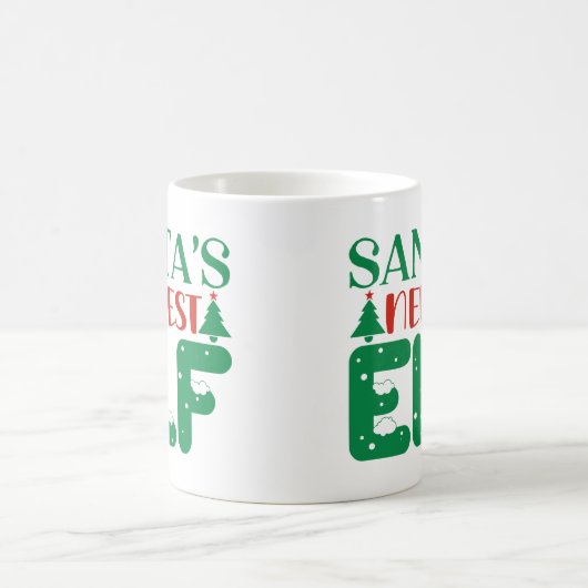 サンタズ最新小妖精や小人 コーヒーマグカップ (中央)