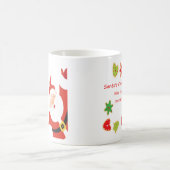 サンタズ来のクッキーを隠すおもしろい コーヒーマグカップ (中央)