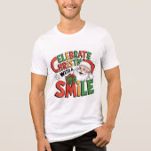 サンタズ祝スマイルのクリスマス トライブレンドＴシャツ (正面)