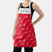 サンタズ調理師クリスマスストッキングスタイルレッド エプロン (インサイチュ)