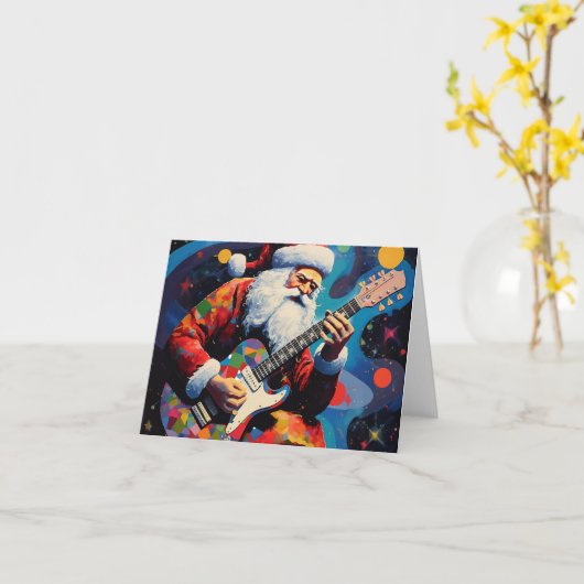 サンタズ遊ギター カード (黄色い花)