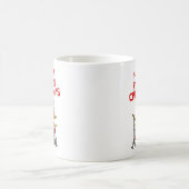 サンタズ遊ムズクリスマスドラマーミュージシャン コーヒーマグカップ (中央)